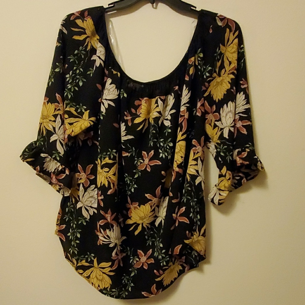 Plus off the shoulder blouse